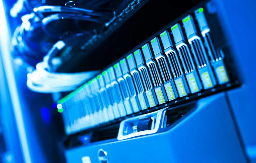 light on computer hardware